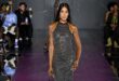 Naomi Campbell Stuns in Sheer Mesh Gown at PrettyLittleThing NYFW Presentation